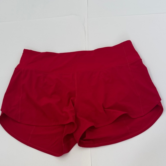 Lululemon Speed Shorts RED size 10 - Picture 1 of 6